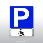 Tabla, ploča, znak – Parking za invalide