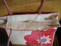 torba-ceker za plac,šetnju, pletena sa platnenom postavom(Njemačka)