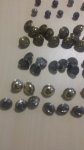 Ukrasni metalni gumbi 5 vrsta