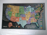 USA State Series Quarters Collector's Map Album s novčićima