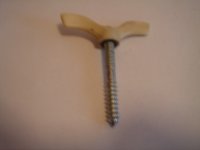 vijak za drvo m-8 sa leptir maticom na kraju,vidi sliku!