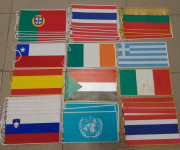 Zastavice raznih zemalja, Italija, Španjolska, Grčka, Urugvaj...
