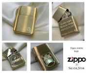 Zippo original upaljač •NOVO •GRAVIRANJE - Silver star Zagreb