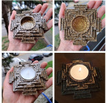 Orgonit svijećnjak Sri Yantra