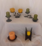 SET OD OSAM RUSTIKALNIH ZIDNIH I STOLNIH SVIJEČNJAK