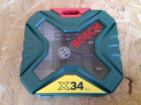 BOSCH X34 (34-dijelni set svrdala, bitova, izvijača i držača) NOVO!