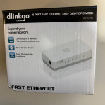 D-Link switch neupravljivi, GO-SW-5E/E, 5-port 100Mbps, novo