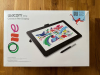 Wacom One 13.3” Creative Pen grafički tablet, crni