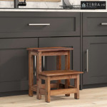 Stolica Prirodna 37 x 37 x 46 cm Drvo od mahagonija