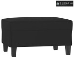 Tabure crni 70 x 55 x 41 cm od mikrovlakana - Crna 70 x 55 x 41 cm