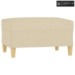 Tabure krem 70 x 55 x 41 cm od tkanine - Krema 70 x 55 x 41 cm