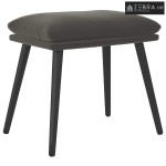 Tabure tamnosivi 45x29,5x35 cm baršunasti - Tamno siva