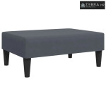 Tabure tamnosivi 77x55x31 cm baršunasti - Tamno siva