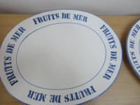 Fruits de Mer, servis - plata za posluživanje i 6 tanjura, keramika