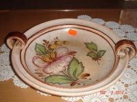keramički ukrasni tanjur sa ručkama