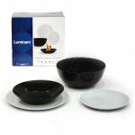 Servis za jelo 19 dijelni LUMINARC Diwali crno - granitni