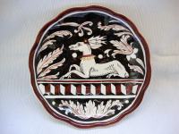 SIENA ITALY ,Hand- Painted pottery wall plate - zidni tanjur ukrasni
