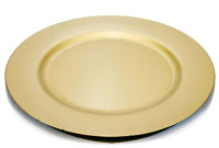 Zlatni plastični tanjuri 33 cm