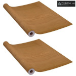 Samoljepljive folije za vrata 2 kom svijetli hrast 210x90 cm PVC - Boj