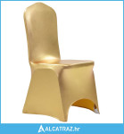 Navlake za stolice 25 kom rastezljive zlatne - NOVO