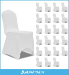 Navlake za stolice rastezljive bijele 24 kom - NOVO