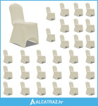 Navlake za stolice rastezljive krem 30 kom - NOVO