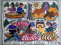 Peruanski vez/tapiserija  sa plutajućih otoka Uros (ručni rad)