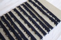 Nova tamnoplava ukrasna končana traka za šivanje - 3 metra