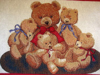 TEDDY BEAR Family - Podmetači za stol  2 kom u paru Medvjedići