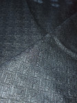 Crni vuneni materijal za jaknu, 1,8 m × 1,3 m