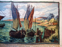 ZIDNJAK , "BRODOVI "  TAPISERIJA UKRASNA 2 kom. u paru