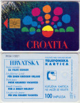 058 HRVATSKA CROATIA TEL.KARTICA TURIZAM 100  II  IZDANJE 1994 ČIP 1T