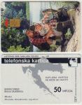 086 HRVATSKA CROATIA TEL.KARTICA RIBIČI 1995