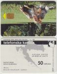 088 HRVATSKA CROATIA TEL.KARTICA NA TRAVI 1995