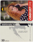090 HRVATSKA CROATIA TEL.KARTICA DJEVOJKA 1996
