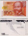 101 HRVATSKA CROATIA TEL.KARTICA 100 KUNA 1996 ČIP 3T CRNI