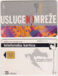 122 HRVATSKA CROATIA TEL.KARTICA USLUGE IQ MREŽE 1997 ČIP 3T CRNI