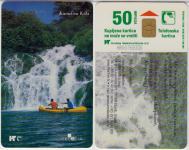 296 HRVATSKA CROATIA TEL.KARTICA KANUI NA KRKI 2000