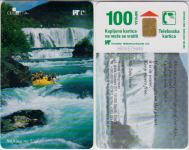 299 HRVATSKA CROATIA TEL.KARTICA RAFTING NA UNI 2000