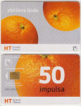 328 HRVATSKA CROATIA TEL.KARTICA HT ORANGE (zbližava ljude) 2000