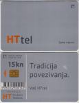 408 HRVATSKA CROATIA TEL.KARTICA HT TEL (Tradicija povezivanja) 2003