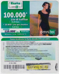 ITALIJA ITALY 104 OMNITEL BON ZA MOBITEL 100 000 L  31 Dic 2004