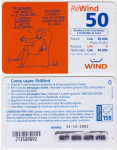 ITALIJA ITALY 157A RE WIND ALTAN BON ZA MOBITEL L 50 000 31 - 12 -2002