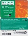 ITALIJA ITALY 28 OMNITEL BON ZA MOBITEL 100 000 L 30.11.1999