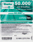 ITALIJA ITALY 33 OMNITEL BON ZA MOBITEL 50 000 L 99.12