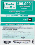 ITALIJA ITALY 65 OMNITEL BON ZA MOBITEL 100 000 L 2002.12