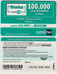 ITALIJA ITALY 69A OMNITEL BON ZA MOBITEL 100 000 L 2003.12 TIP 2
