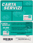 ITALIJA ITALY 88 SERVIZI OMNITEL V. BON ZA MOBITEL 20 000 L 31/12/2006