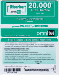 ITALIJA ITALY 90 OMNITEL BON ZA MOBITEL 20 000 L 2004.12