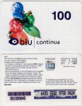 ITALIJA ITALY BON ZA MOBITEL 02 RICARICARD BLU CONTINUA 100 DEC 2002